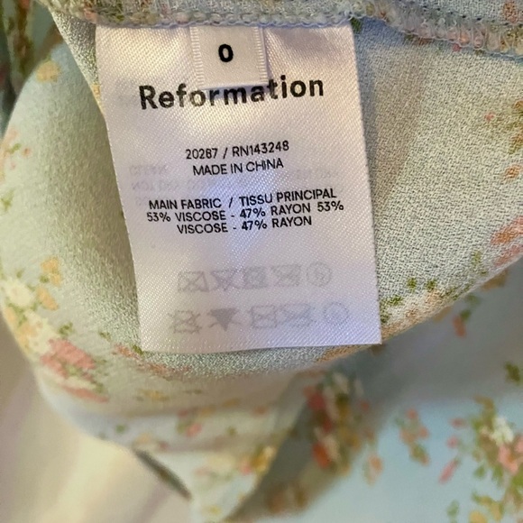Reformation Humphrey Dress in Grazia Ditsy Floral Sz 0 - Picture 11 of 13